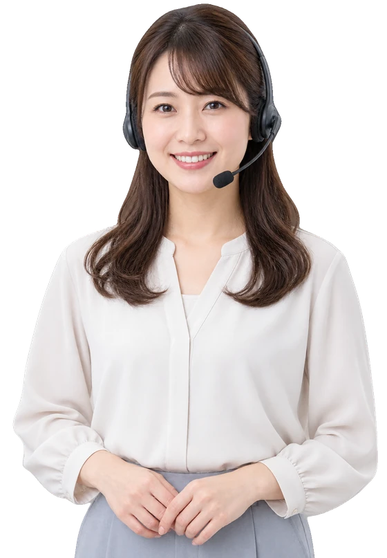 ヘッドセットを着けた女性オペレーターのイメージ